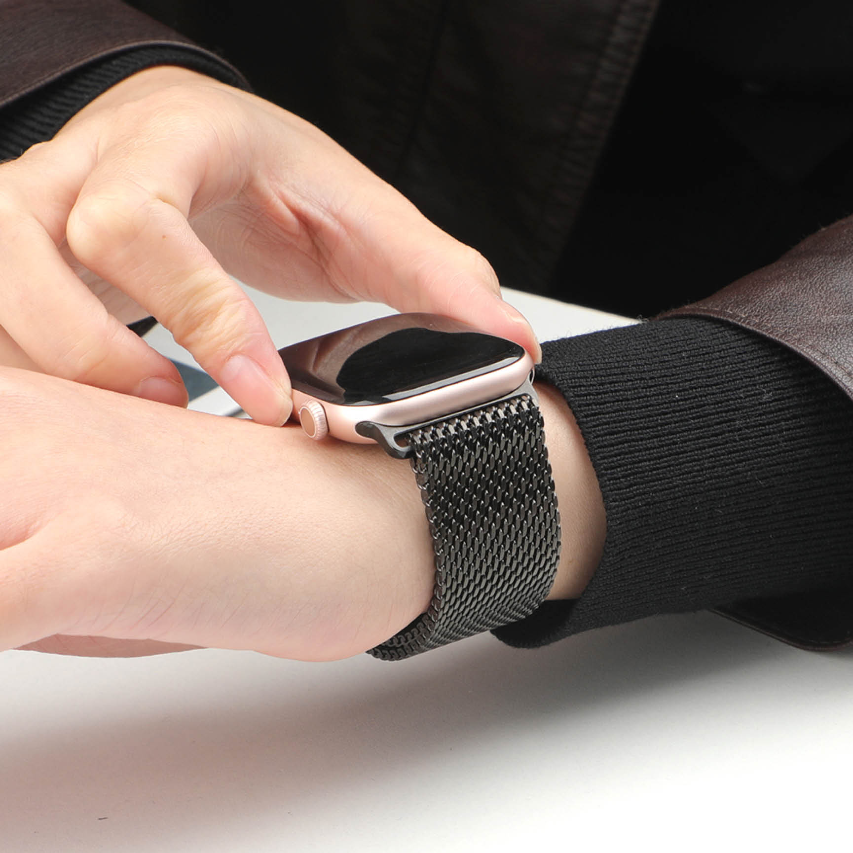 Thick Metal Strap for Apple Wa - Mesh Coil Strip recension och pris